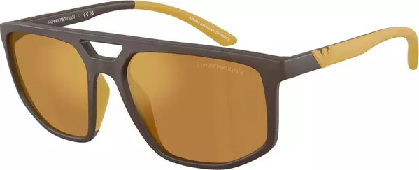 Brown Injected Sunglasses