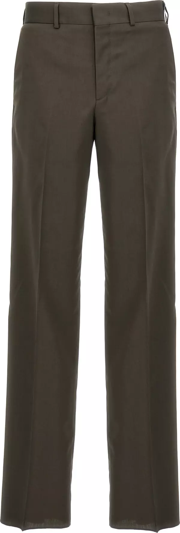 Bicolor Wool Dress Pants