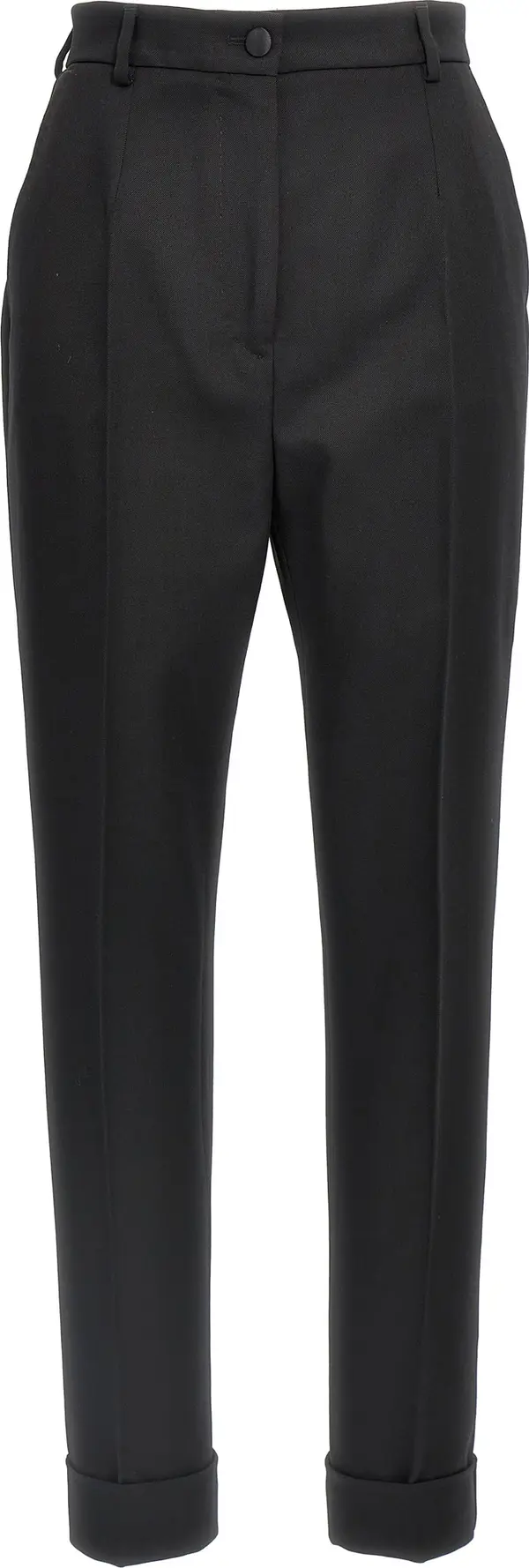 Black Virgin Wool Dress Pants