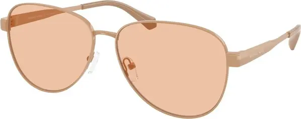Brown Metal Sunglasses