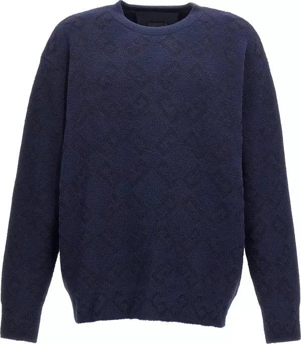 Blue Wool Cardigan