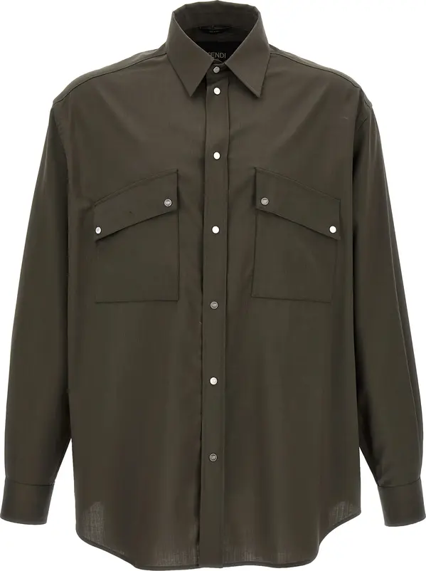 Bicolor Wool Blouse