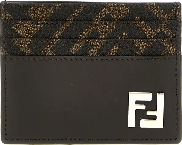 Brown Calf Leather Bos Taurus Cardholder