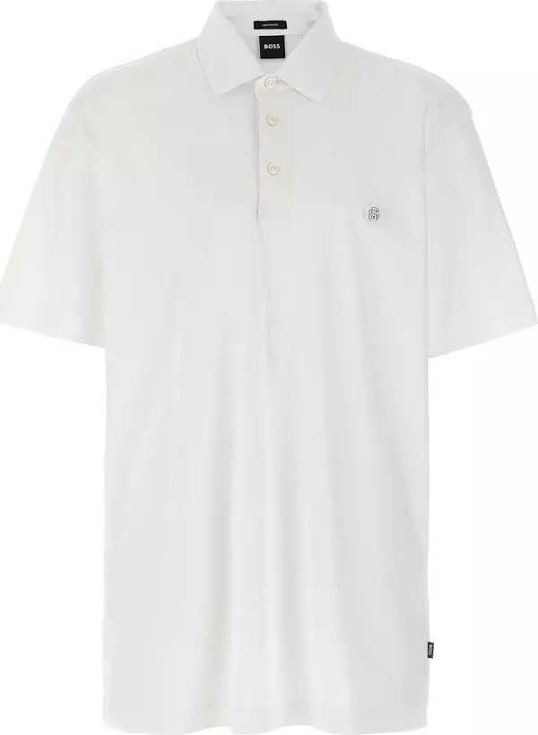 White Cotton Polo Shirt