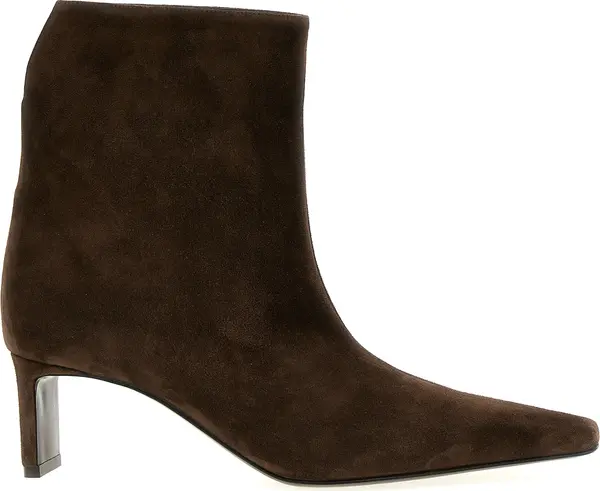Brown Calfskin Ankle Boots