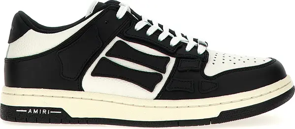 Bicolor Cowhide Low Top Sneakers