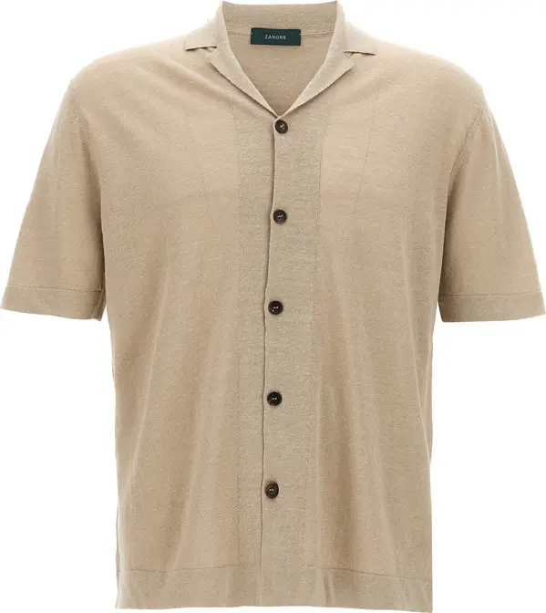 Beige Linen Blouse