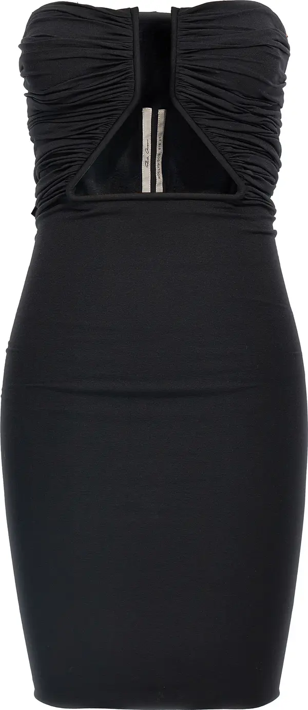 Black Nylon Short Dress