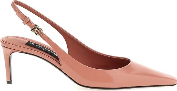 Multicolor Calfskin Mid Heel Pumps
