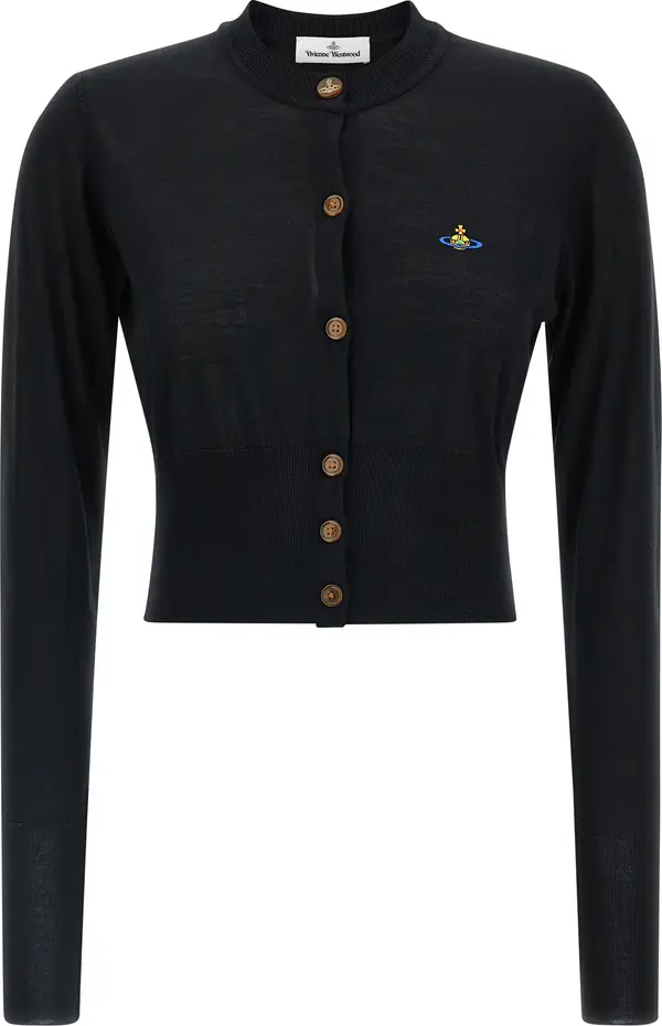 Black Wool Cardigan