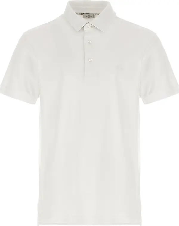 White Cotton Polo Shirt