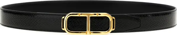 Black Leather Regular Belt