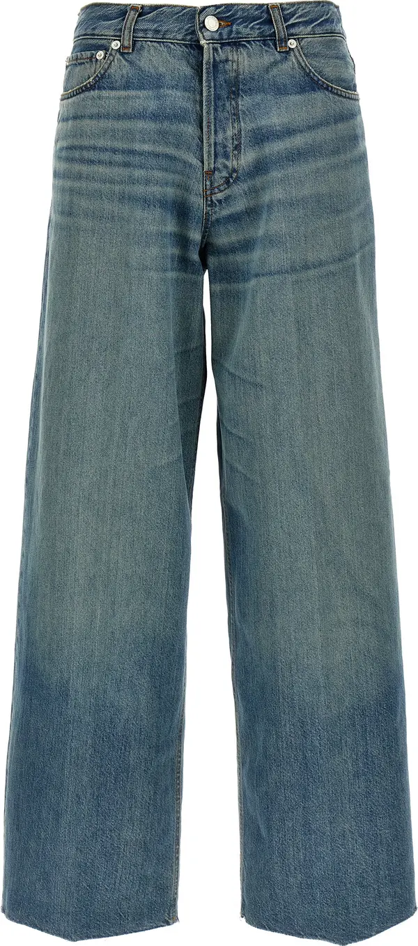Blue Cotton Jeans Denim