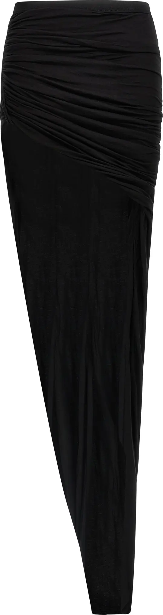 Black Cotton Mini Skirt