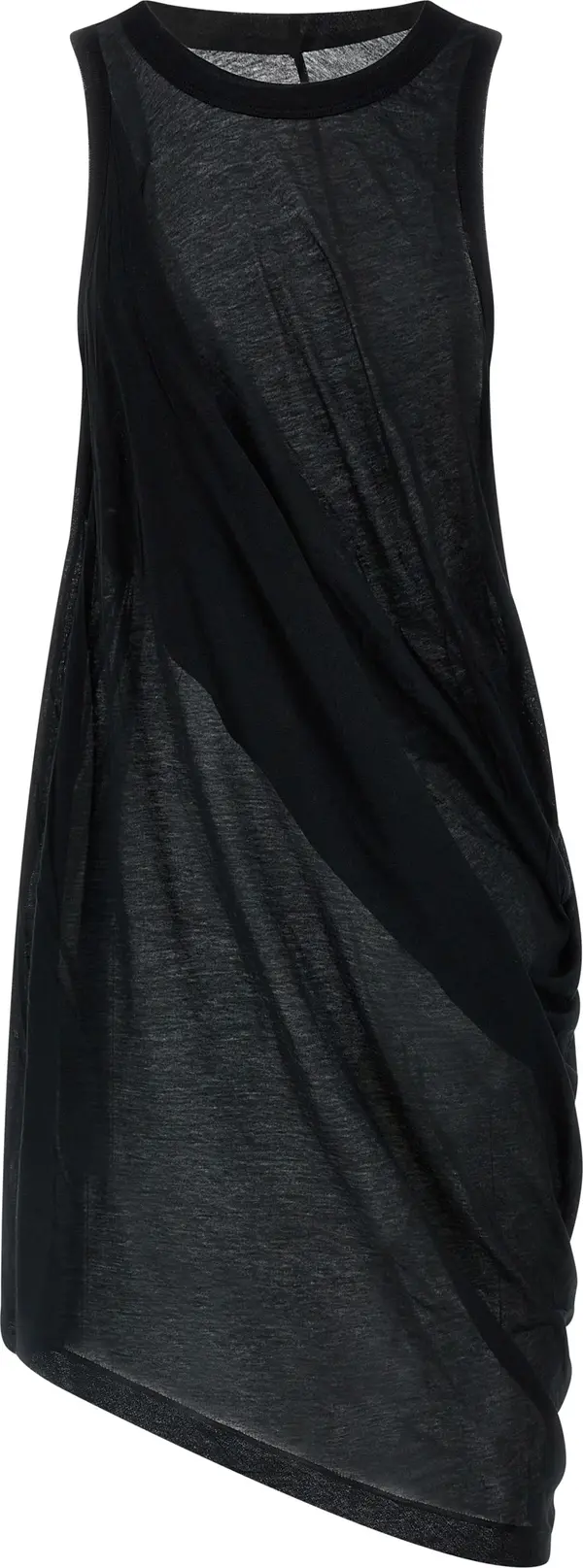 Black Cotton Casual Dress