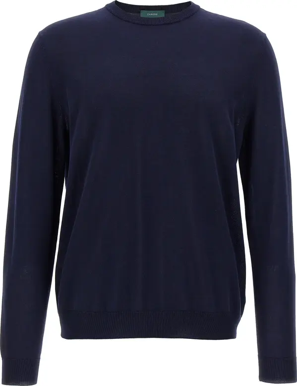 Blue Cotton Cardigan
