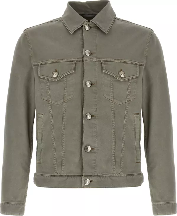 Gray Cotton Denim Jacket