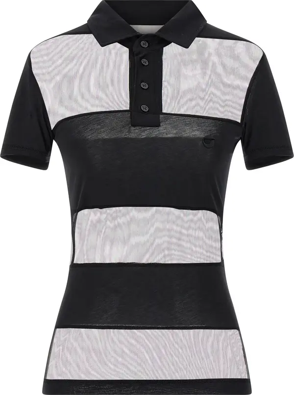 Black Cotton Polo Shirt