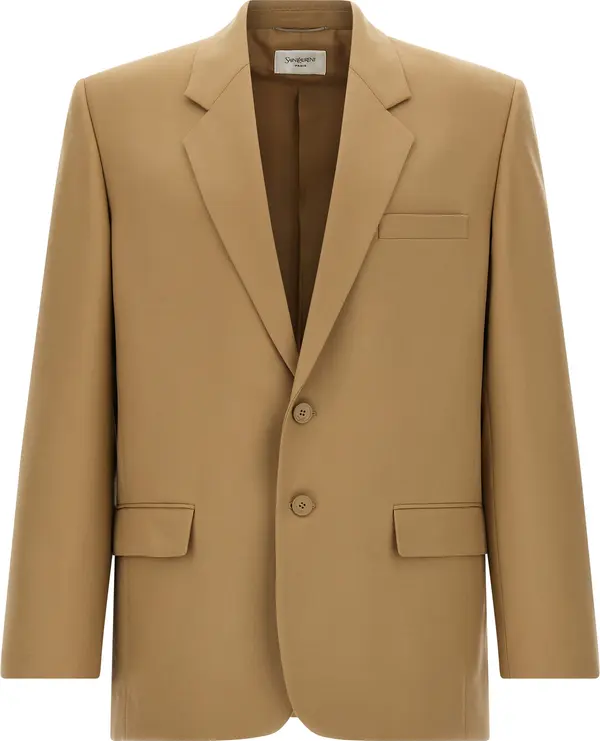 Beige Wool Blazer