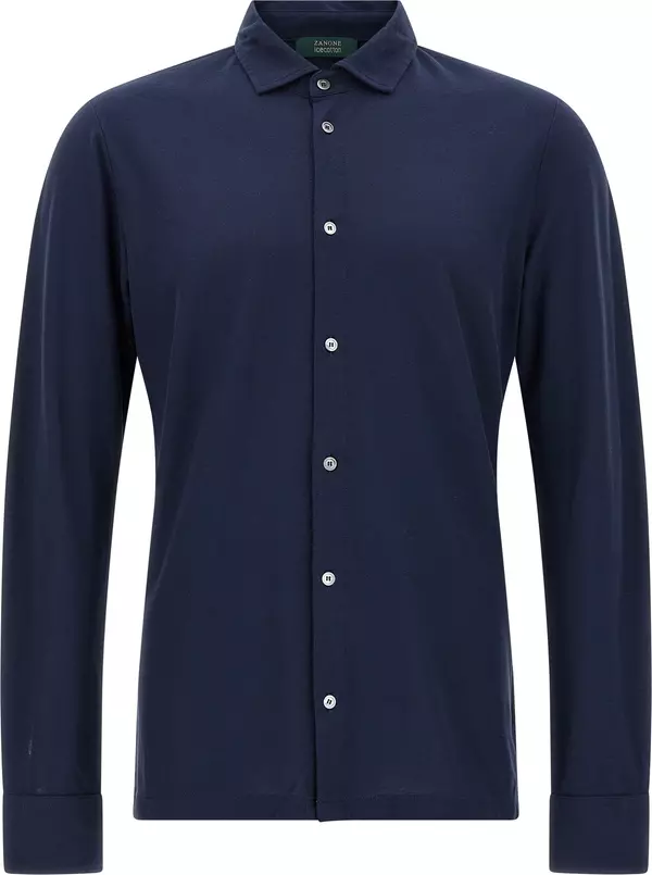 Blue Cotton Blouse