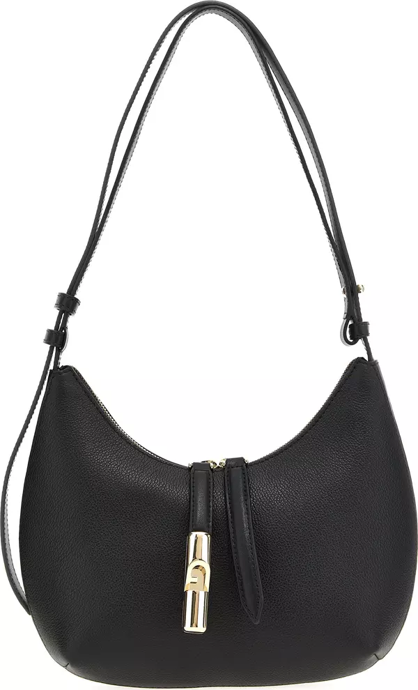 Black Leather Shoulder Bag