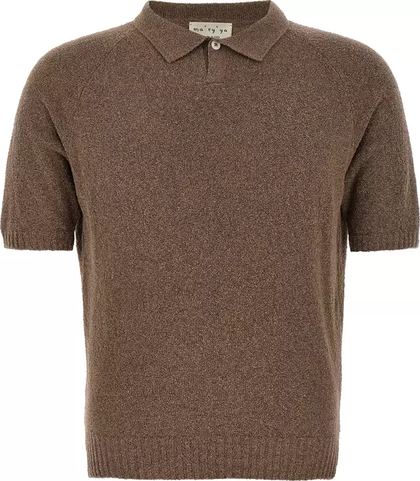 Brown Cotton Polo Shirt