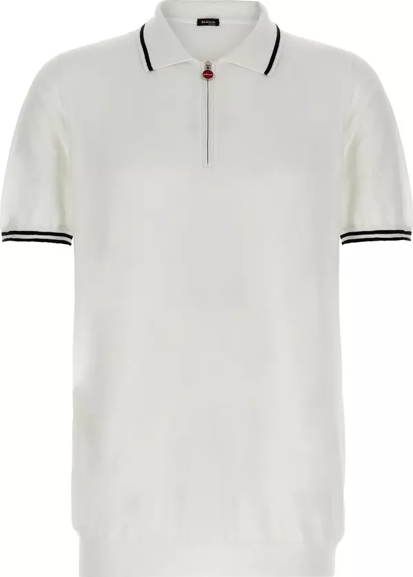 White Cotton Polo Shirt