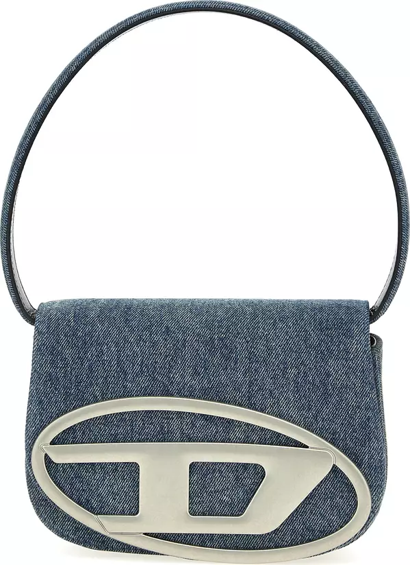 Blue Cotton Shoulder Bag