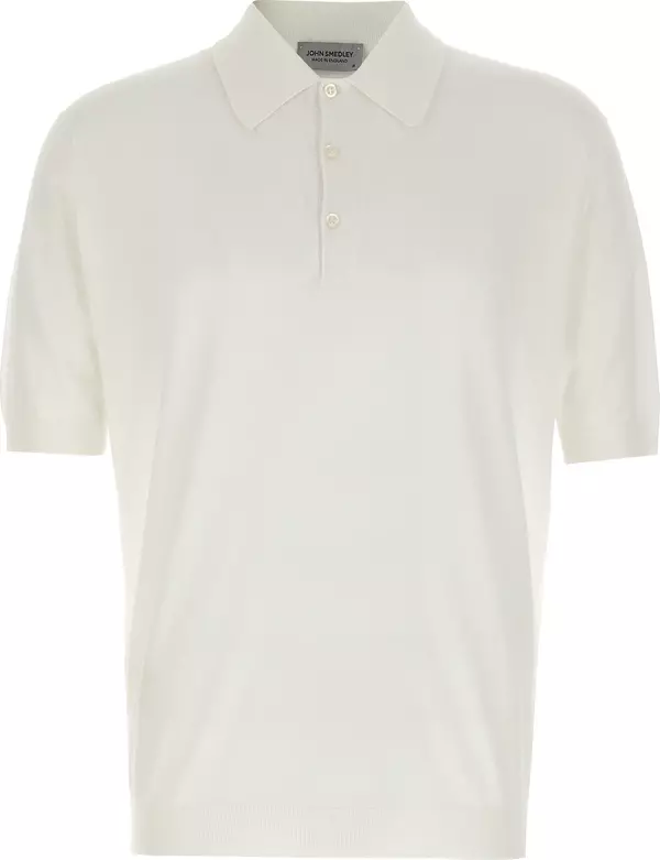 White Cotton Polo Shirt