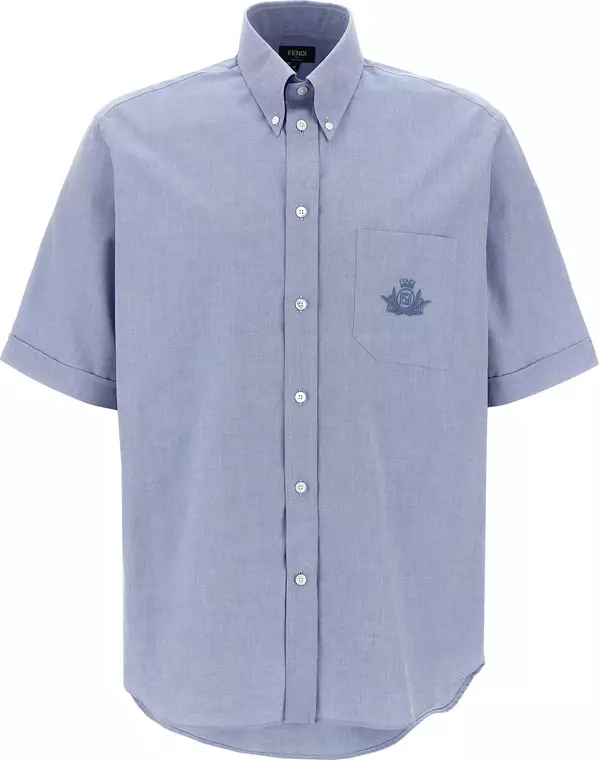 Blue Cotton Blouse