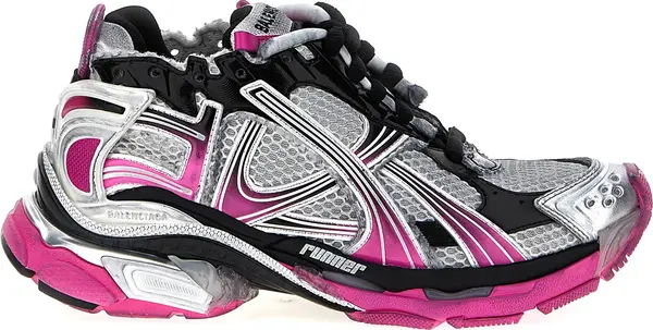 Multicolor Polyethylene Athletic Sneakers