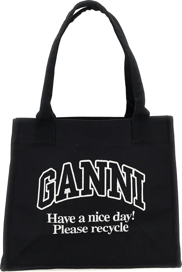 Bicolor Recycled Cotton Tote Bag