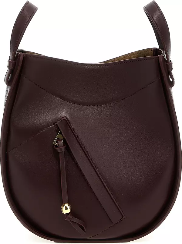 Bordeaux Calfskin Crossbody Bag