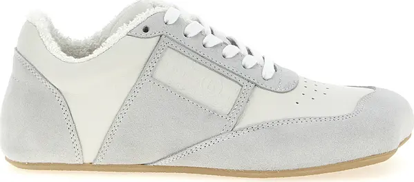 Gray Calfskin Athletic Sneakers