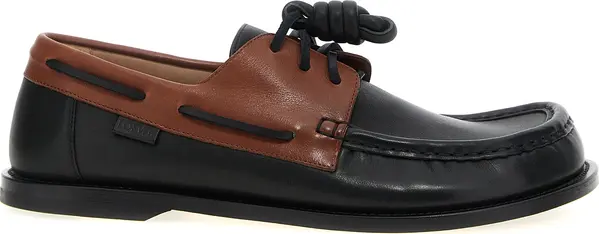 Multicolor Calfskin Slip-On Loafers