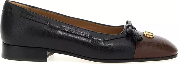 Multicolor Calfskin Ballet Flats