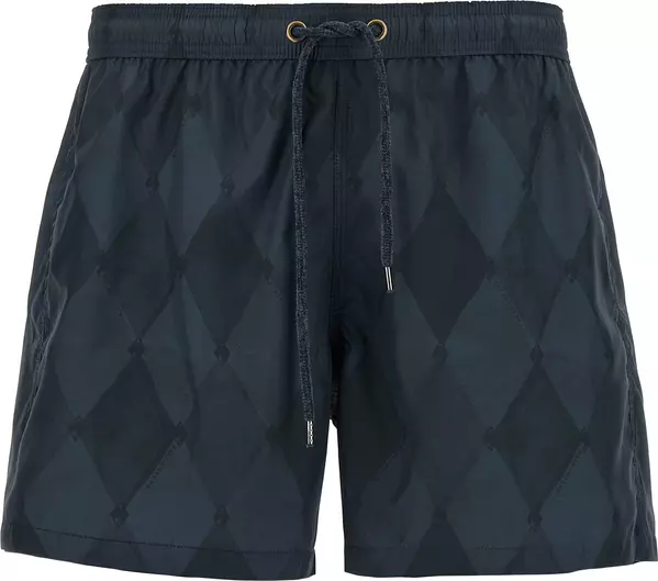 Blue Polyester Swim Shorts