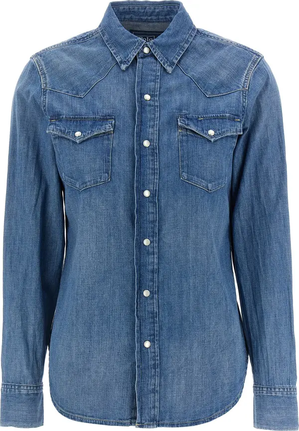 Blue Cotton Blouse
