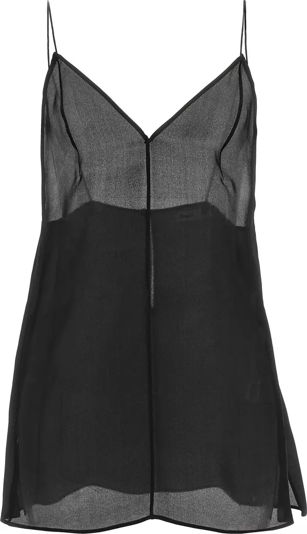 Black Silk Tank Tops