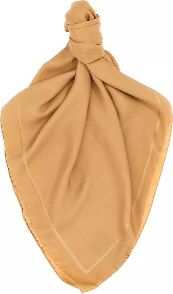 Beige Silk Foulard