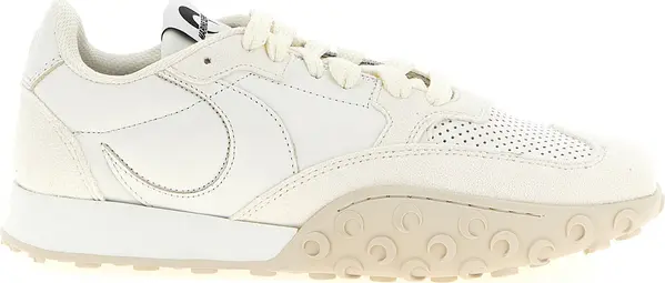White Calfskin Athletic Sneakers