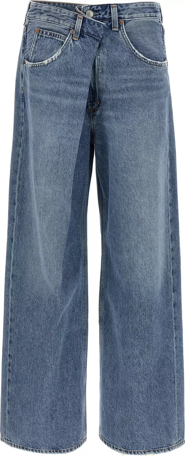 Blue Cotton Relaxed Fit Jeans