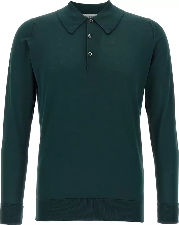 Bicolor Cotton Polo Shirt