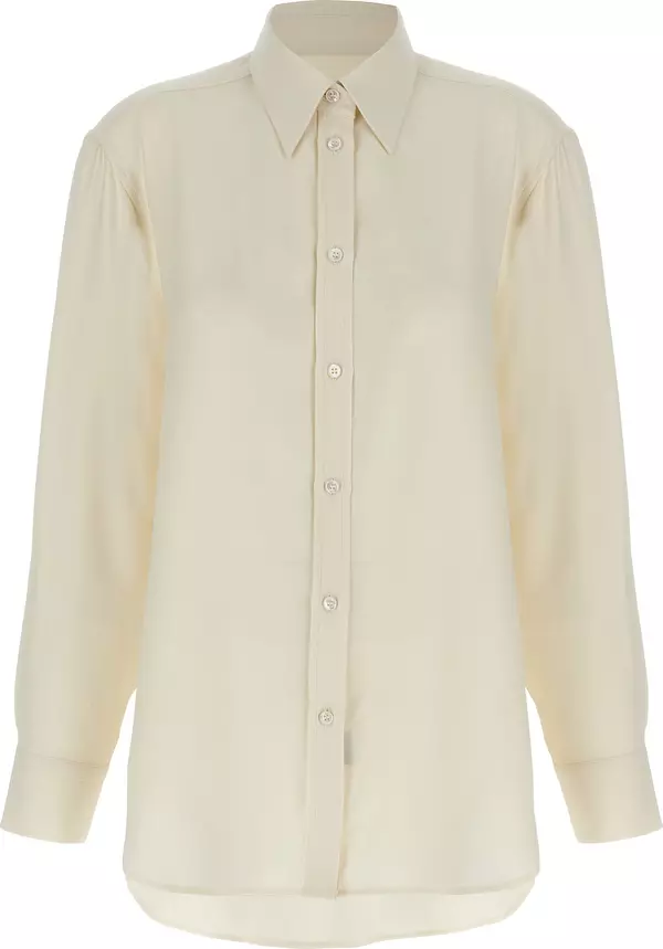 White Silk Blouse