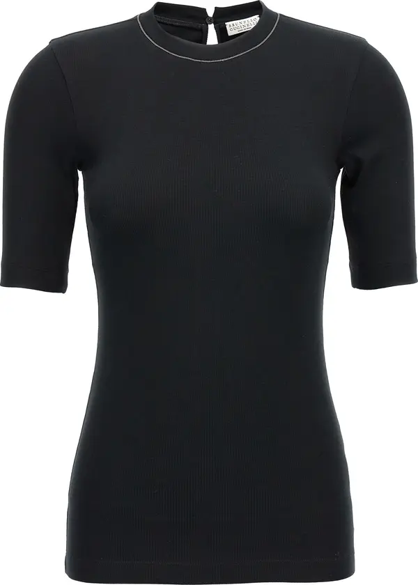 Black Cotton T-Shirt