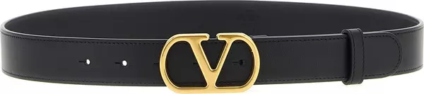 Black Calfskin Regular Belt
