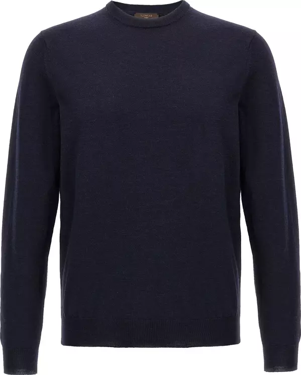 Blue Virgin Wool Cardigan