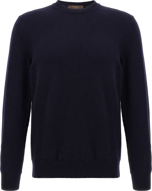 Blue Virgin Wool Cardigan
