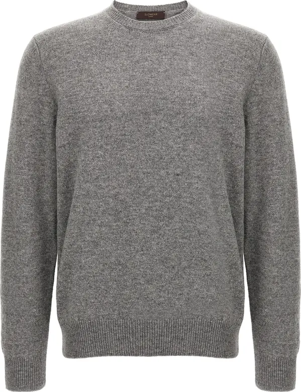Gray Virgin Wool Cardigan