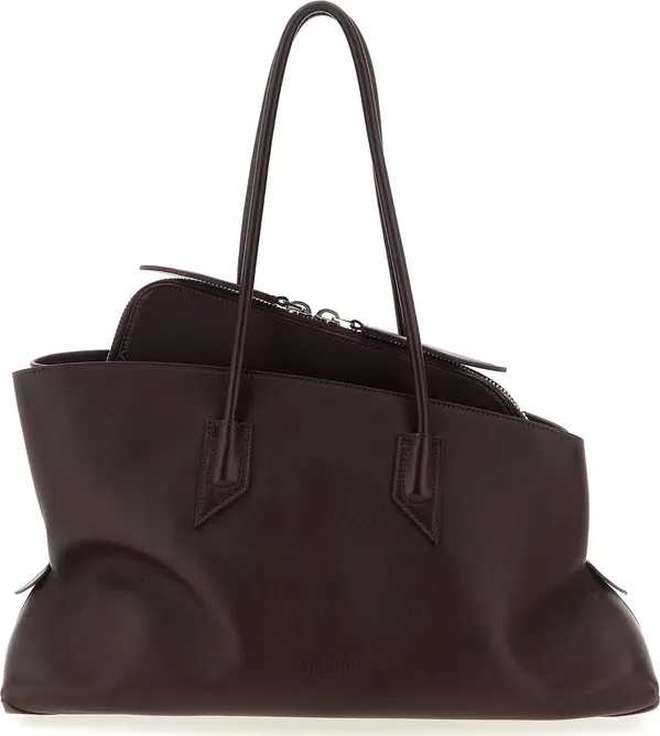 Purple Calfskin Shoulder Bag
